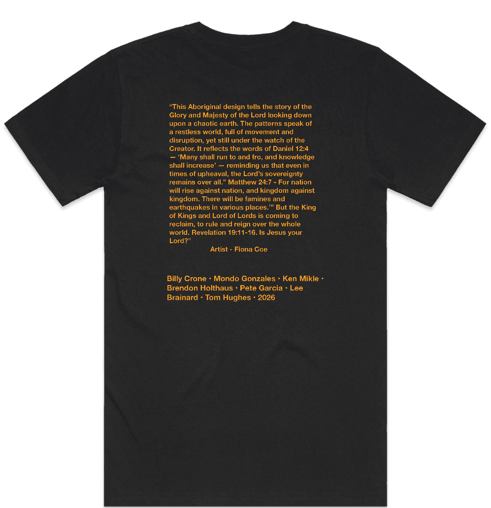 Back of Prophecy Conference Perth 2026 T-Shirt